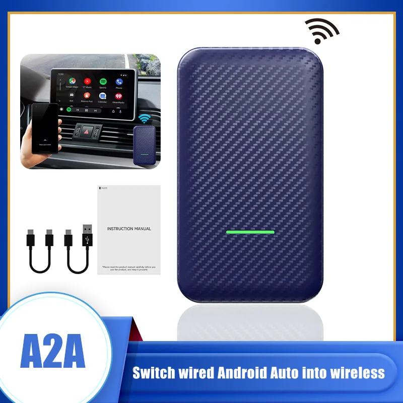 

CPC200-A2A Carlinkit Wired To Wireless Adapter For Android Auto Plug and Play Wireless Dongle For Android Auto Multimedia Player