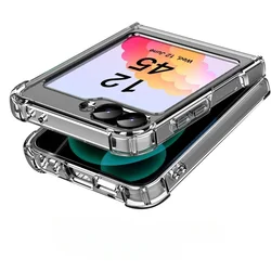 Clear Transparent Acrylic Hard PC Back TPU Protective Phone Case Cover - Samsung Z Flip 7FE (Clear)