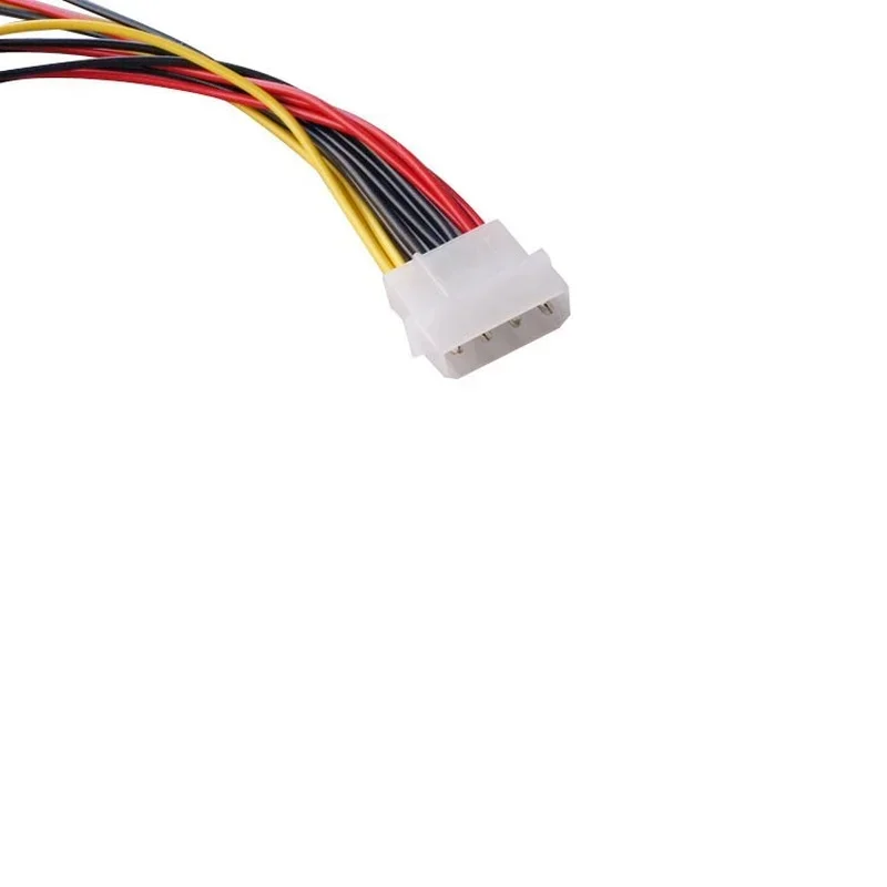 SATA Adapter Cable IDE 4Pin Male To 3 Port SATA Female Splitter Hard Drive Power Supply Cable 22cm