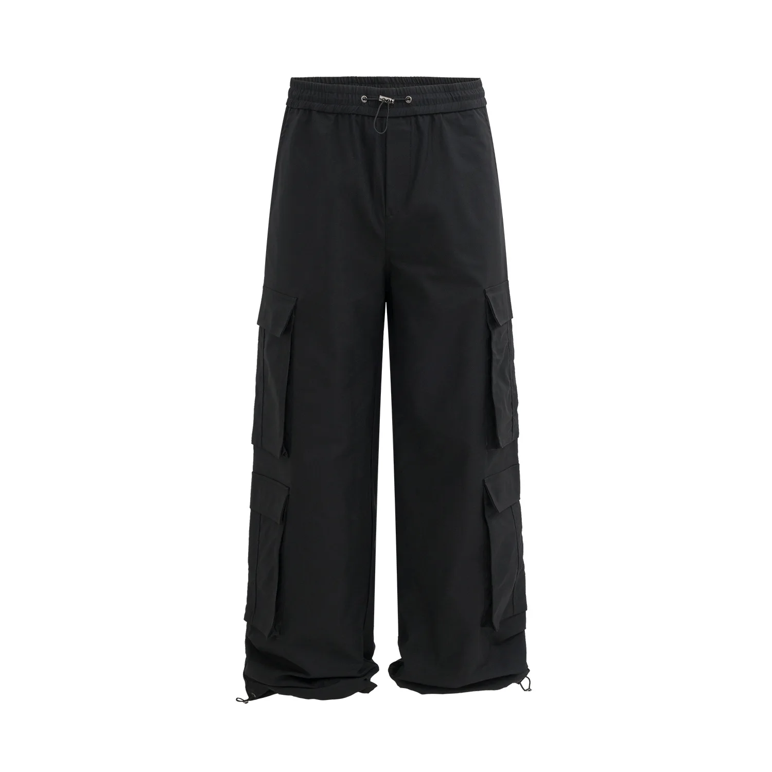 2024 Spring Autumn New Hip Hop Wide-legged Pants Men Women Loose Casual Cargo Pants Vintage Solid Color Streetwear Trousers