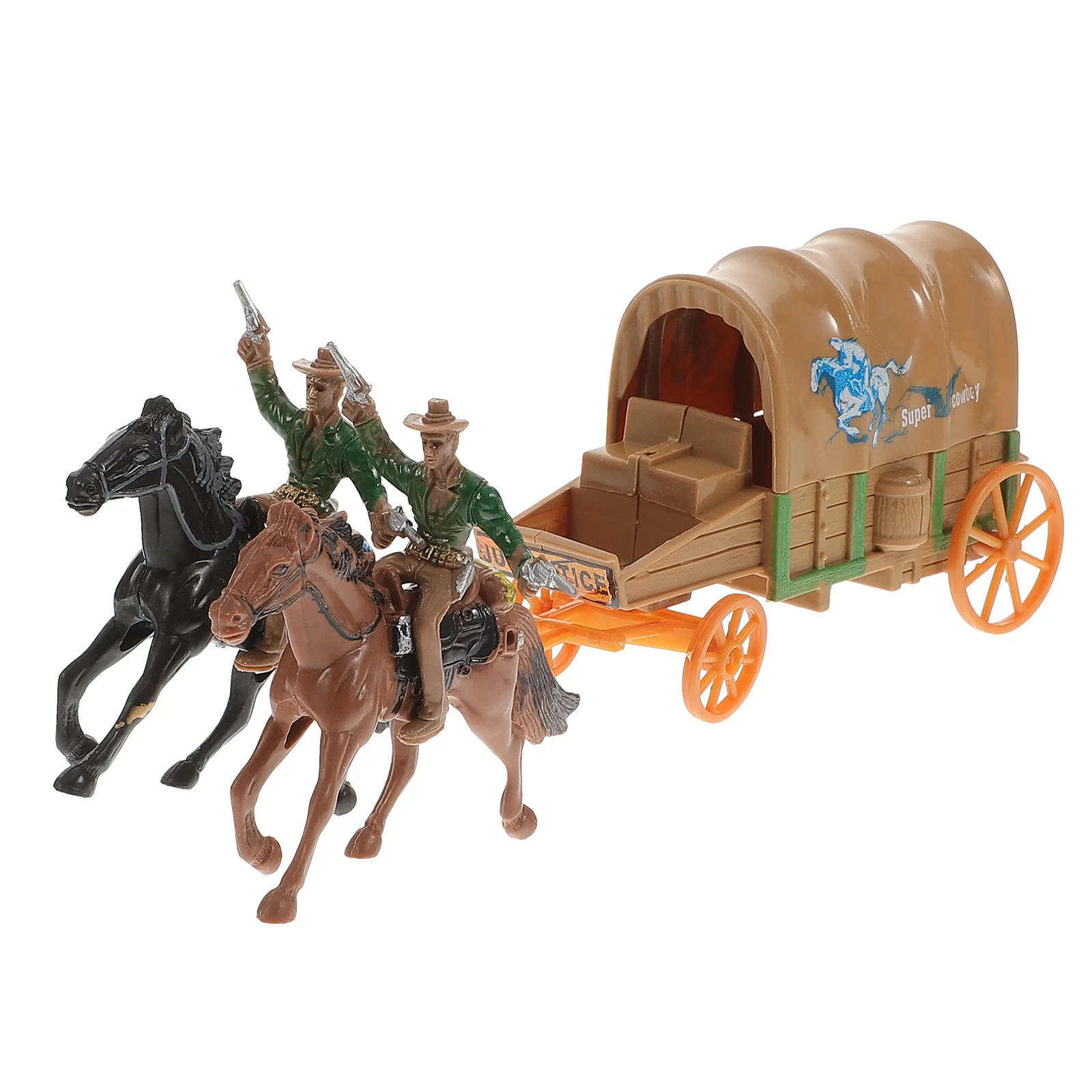 

Carriage Adornment Cowboy Culture Toys Models Character Decorations