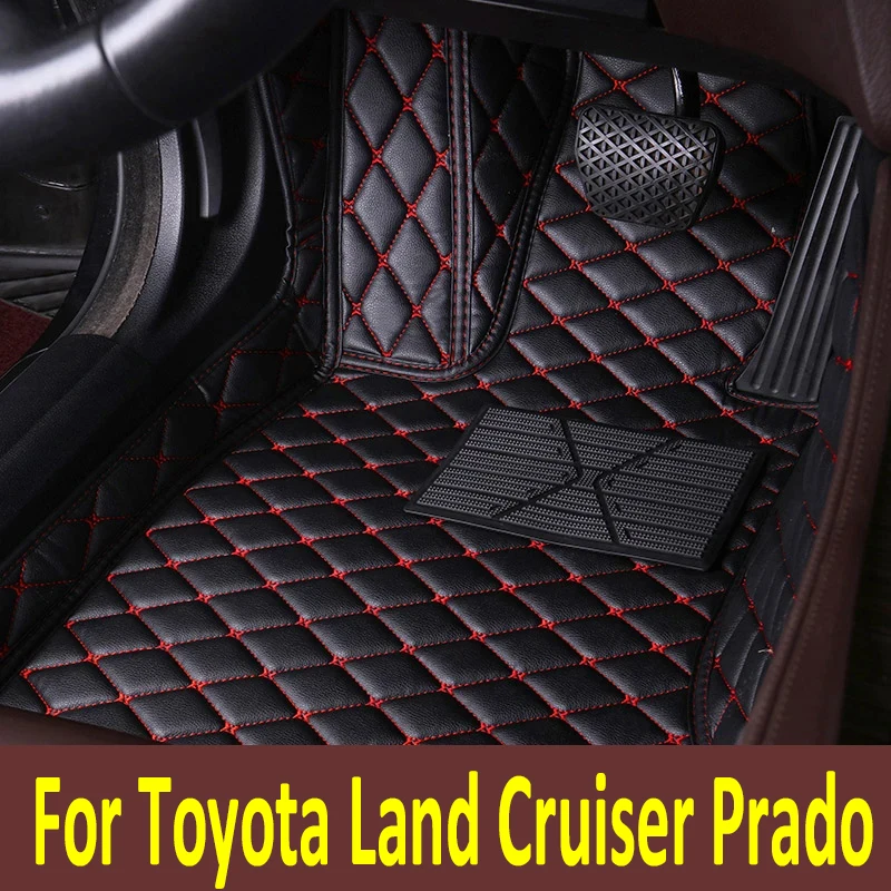 

Автомобильные коврики для Toyota Land Cruiser Prado 150, 2022, 2021, 2020, 2019, 2018, 5 сидений, автомобильный Стайлинг, интерьерные защитные коврики на заказ