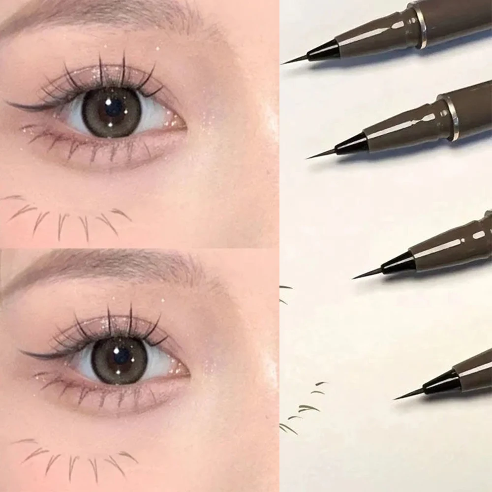 

Ultra-thin Waterproof Liquid Eyeliner For Women Quick Dry Smooth Eye Liner Long Last Lower Eyelash Pen Korean Eye Makeup Makeup
