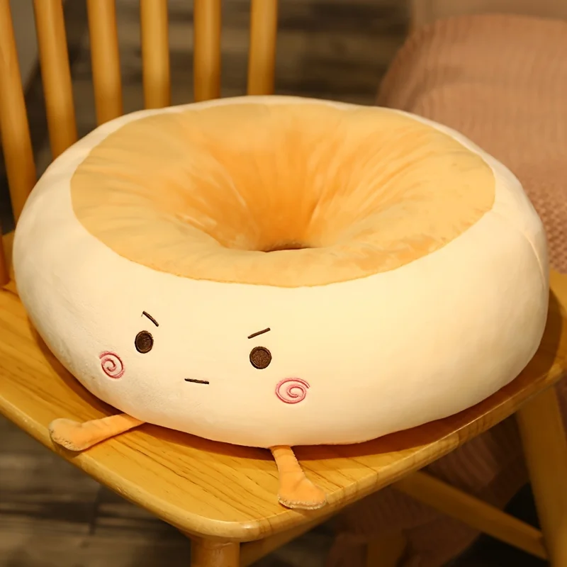 Bread Cushion Office Sitting Floor Chair Cushions Student Memory Cotton Thickened Soft Cartoon Nap Pillow for Waist Support