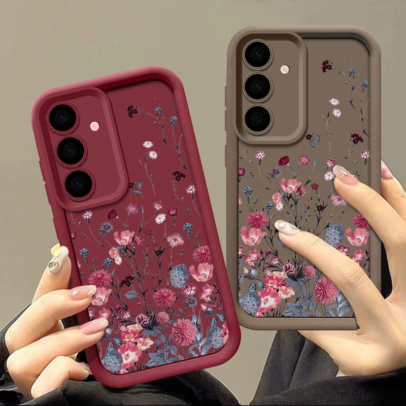 Floral Silicone Phone Case - Elegant Protective Cover