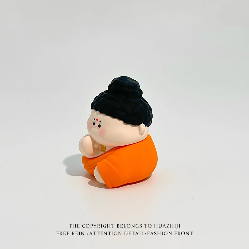 Buddhist Pop Art Sculpture-Revolving Prayer Beads & Glow-In-Dark Base-Unique White Elephant Gift 3d Printed Resin Decor