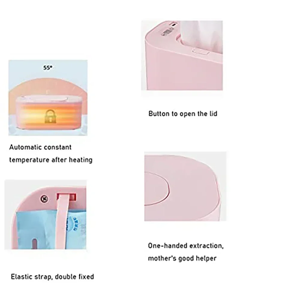 LED 디스플레이  물티슈 워머 디펜서, USB 퀵 타올, 냅킨 가열 시스템, 여행 자동차, 가정용 물티슈