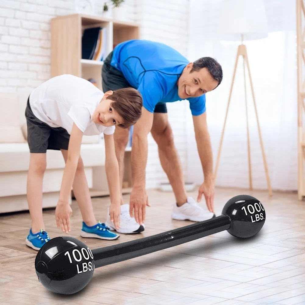 Inflatable Barbell PVC Party Event Game Props Decoration Inflatable Barbell Simulation Gym Fun Game Funny Toys