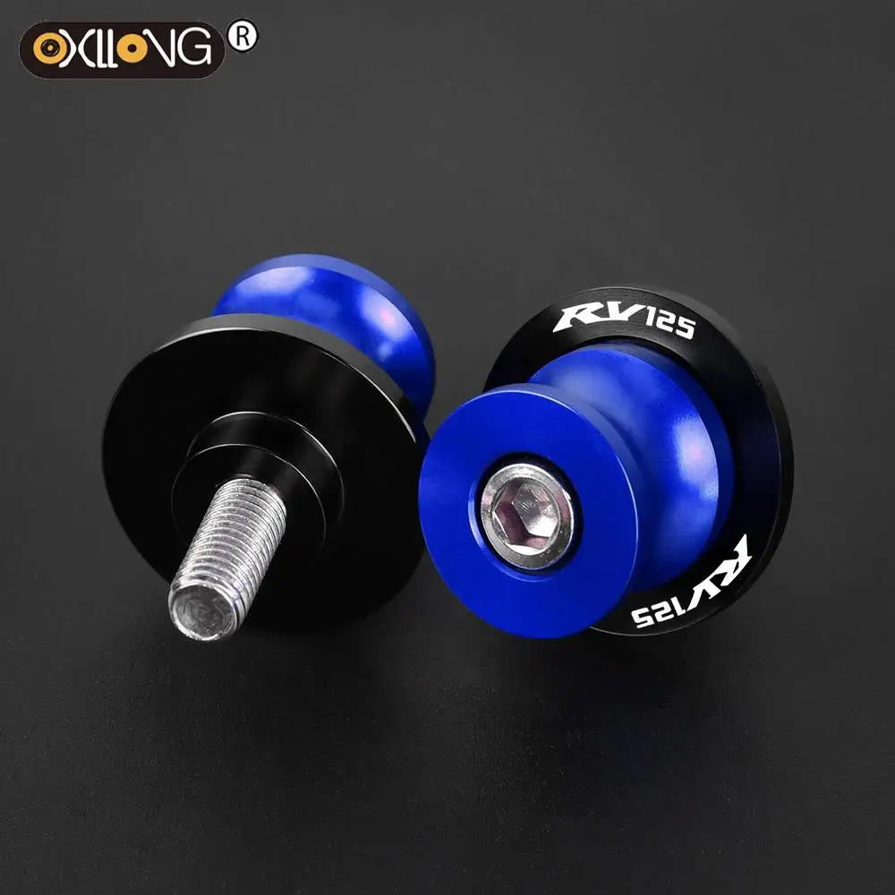 

For SUZUKI RV125 RV 125 1974 1975 1976 1977 8MM Motorcycle Accessories CNC Aluminum Swingarm Spools Slider Rear Stand Screws