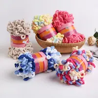 100g Donut Braided Ear Yarn Bulky Yarn Finger Knitting Chunky Yarn Diy Looped Velvet Hand-woven Sewing Supplies 1