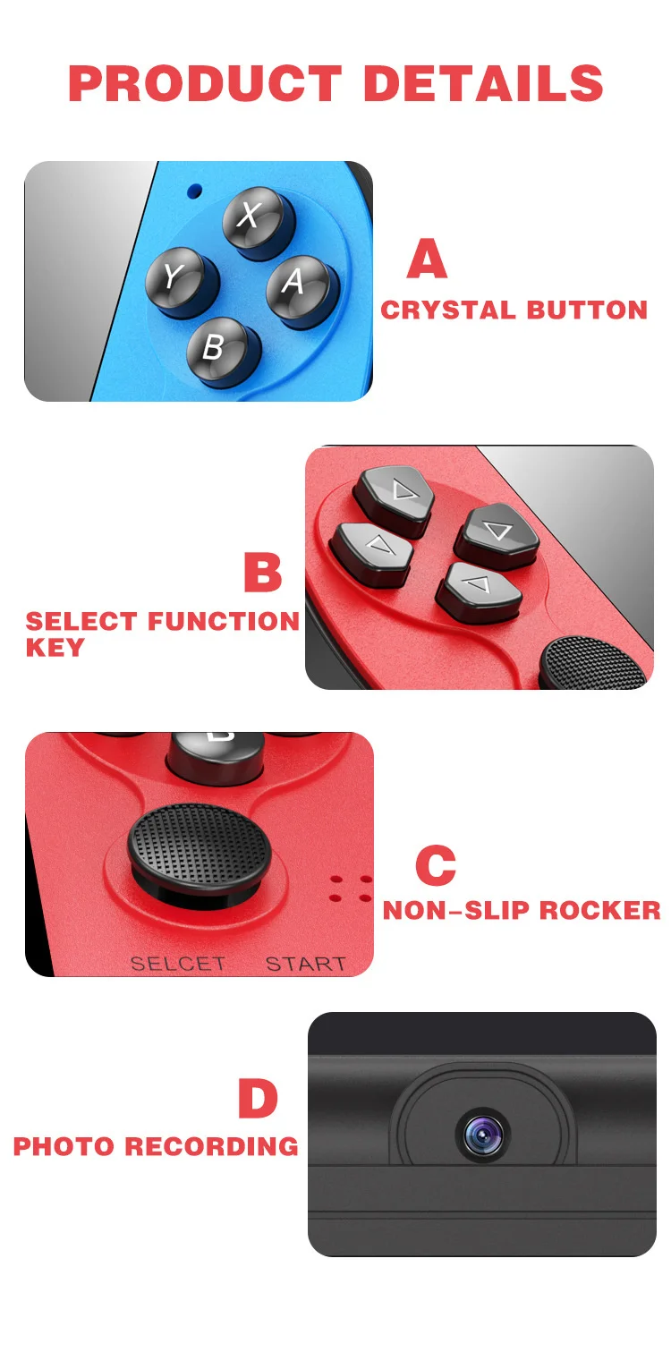 X1 / x9 / X12 handheld game console PSP nostalgic GBA / NES handheld game console 5-inch large screen handheld