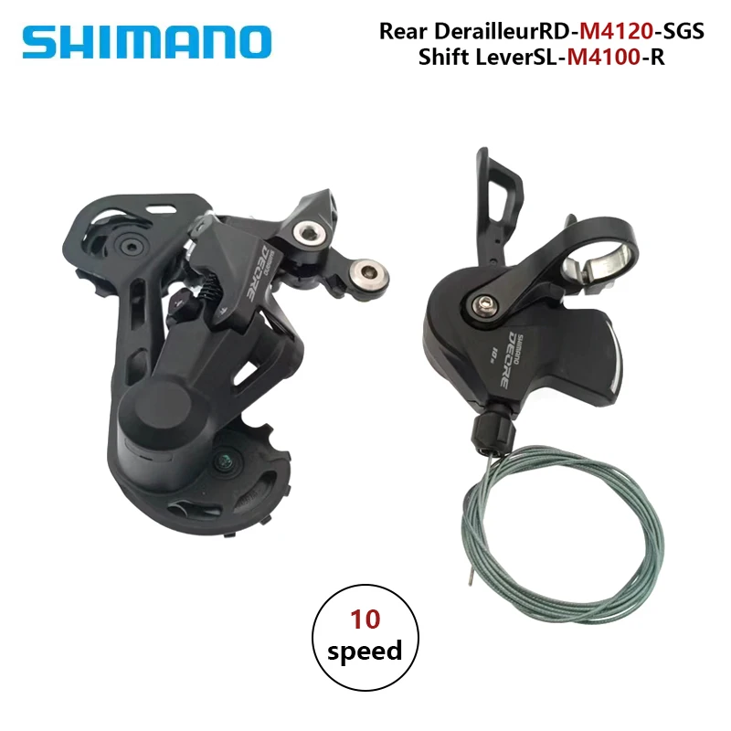 Shimano DEORE MTB 10 Speed Groupset M4100 Trigger Shifter Lever and RD