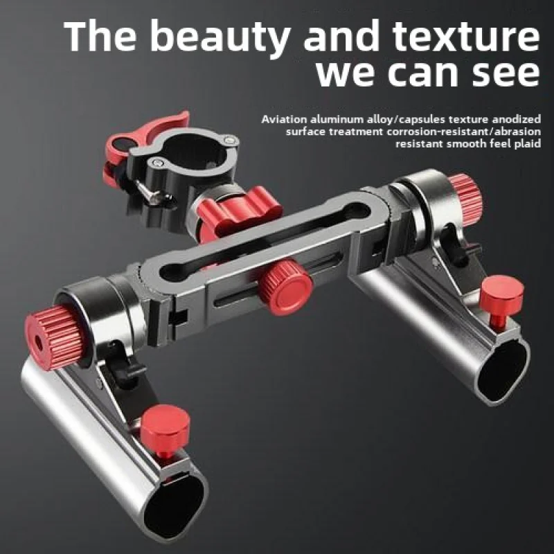 Aluminum Alloy Fishing Rod Pole Stand Bracket, Support Holder, Adjustable Clamp, Fishing Tackle Tool, Fish Chair
