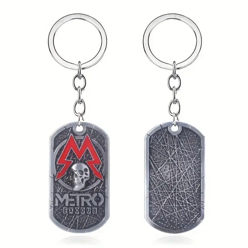 Subway Escape Skeleton Keychain Metal Keychain Cosplay Accessories