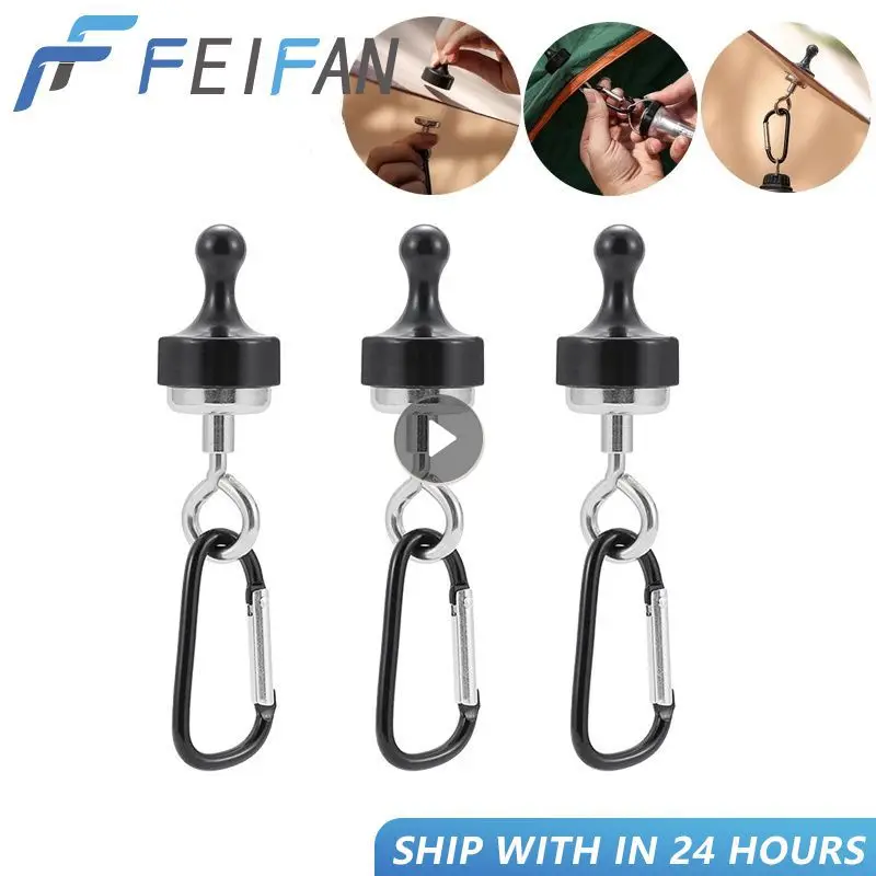 

Camping Magnetic Hook Strong Suction Separable Multifunctional Outdoor Tent Canopy Carabiner Magnet Hanger Camping Accessories
