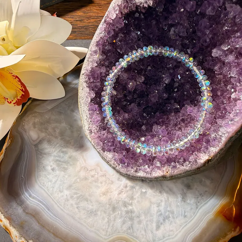 Menopause Natural Ethiopian Opal Bracelet, stretchable