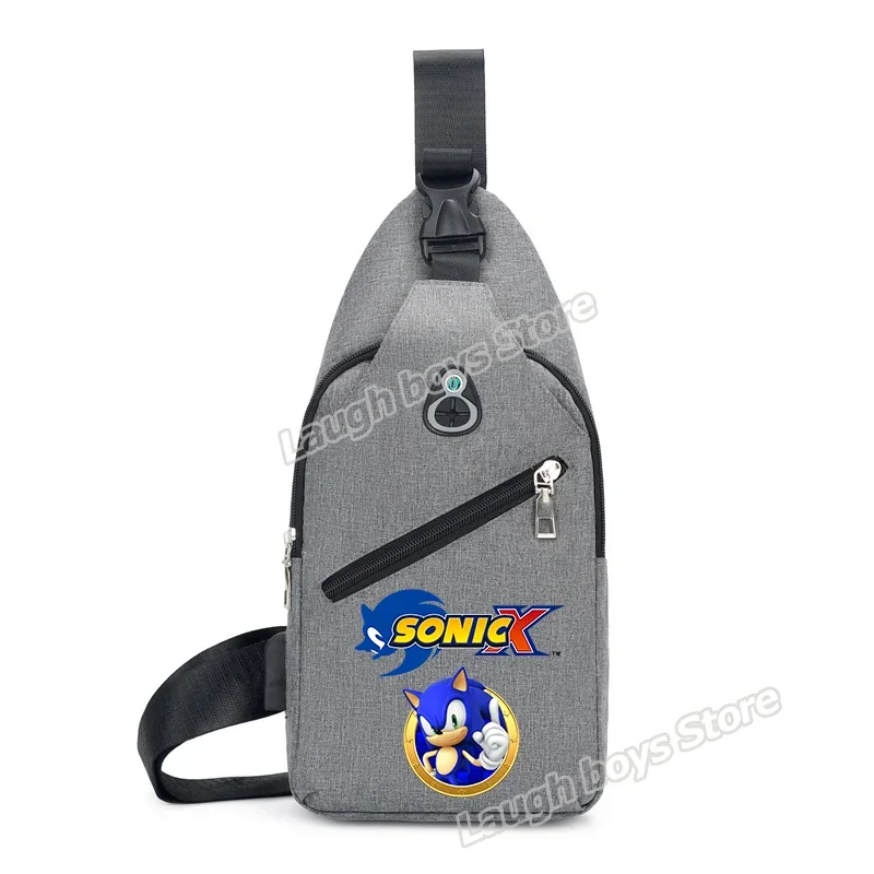 thumbnail image 1 of Mochila con forma de Sonics, bolso cruzado con forma de juego, recargable por USB, multiusos, para viajes y senderismo, 1 of 5