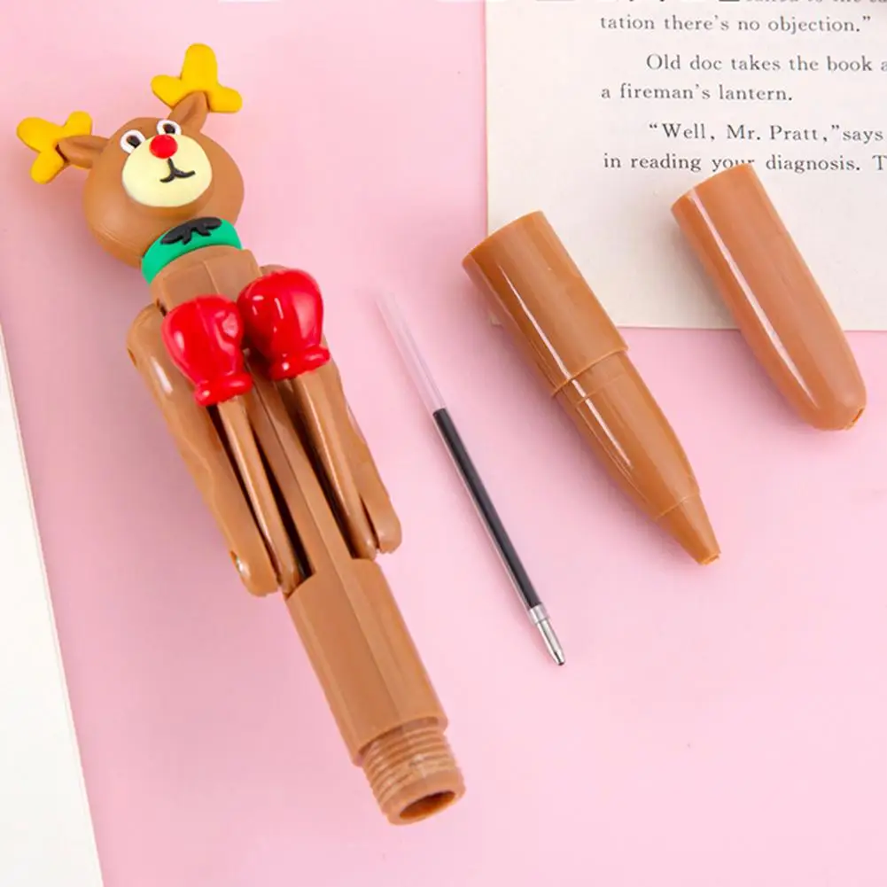 Multifunction Ballpoint Pen Multifunctional Pen Ballpoint Pen Ball Point Pen Fine Point Ballpoint Pen Decompression Boxing Pen with Ultra-fine Point for Writing Cartoon Shape Stationery Gift for Stress