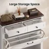 Entryway Shoe Storage,Flip Drawers ,Shoe Storage Cabinet, Shoe Cabinet with Drawer, for Entryway,Freestanding 3
