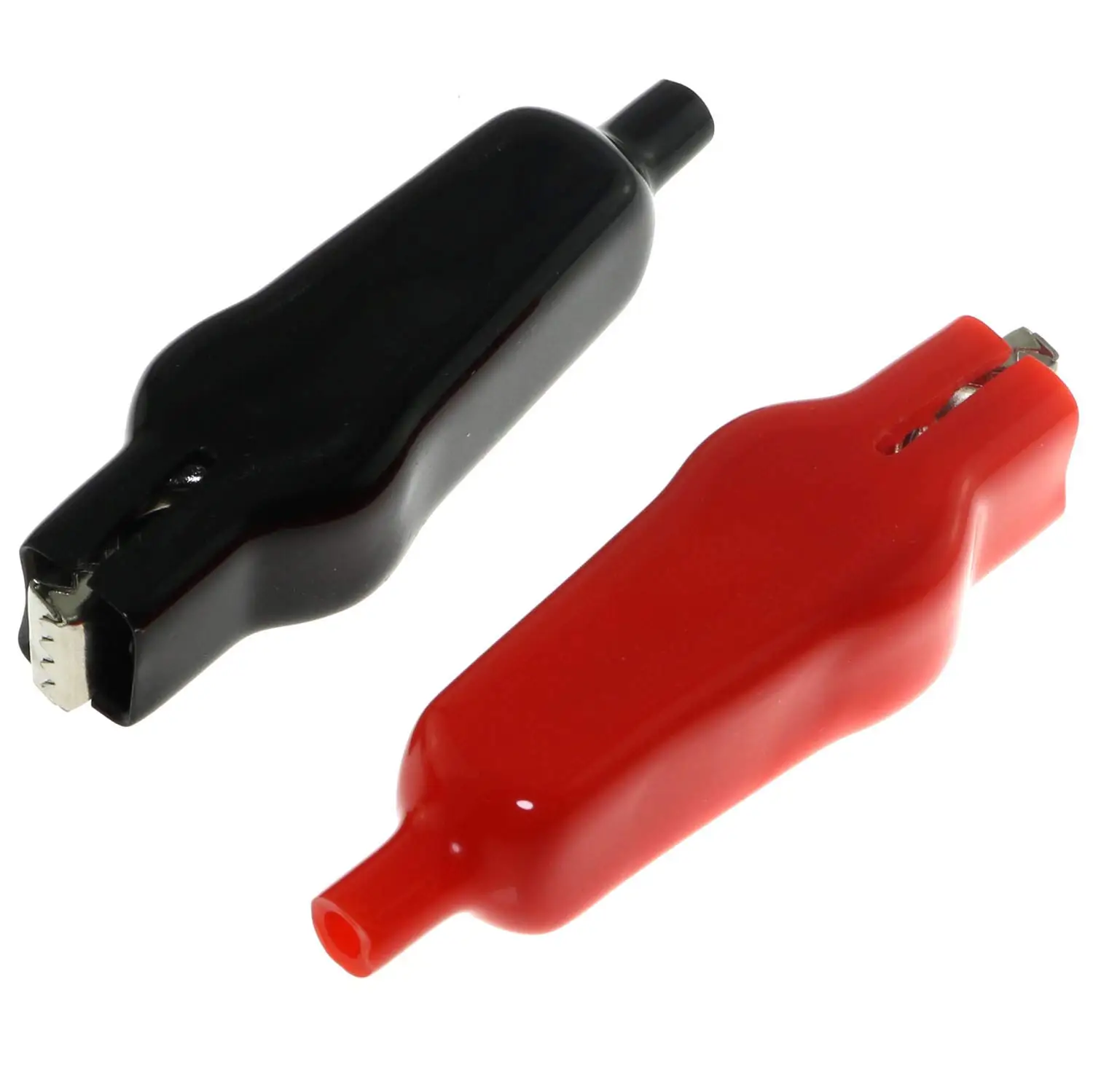 2pcs 20A insulated spring loaded crocodile clip heavy-duty crocodile clip truck batteries electrical testing alligator clips