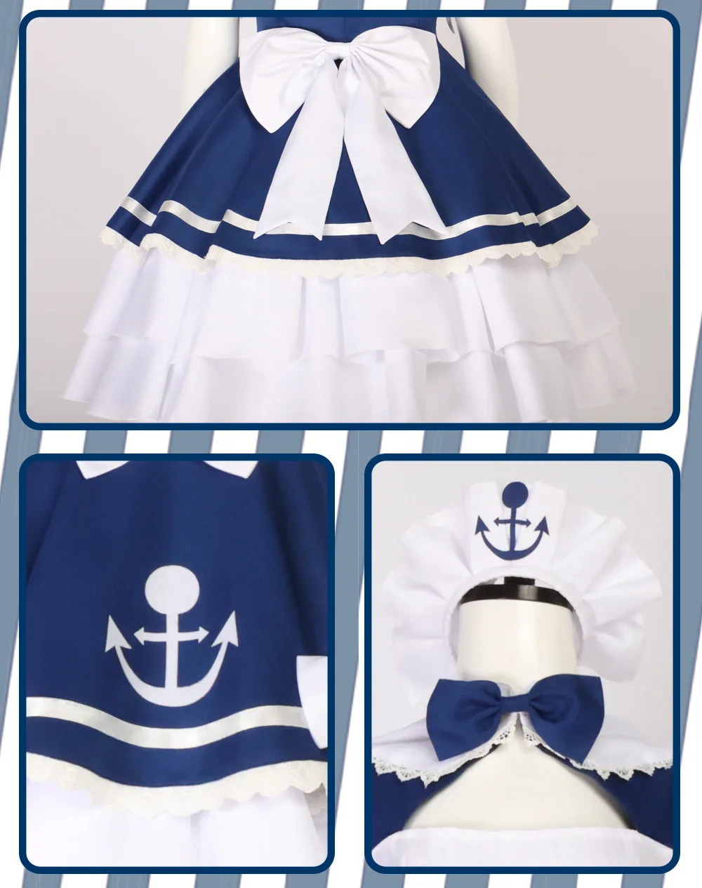 Hololive Minato Aqua VTuber Cosplay Costume for Women (Unofficial)
