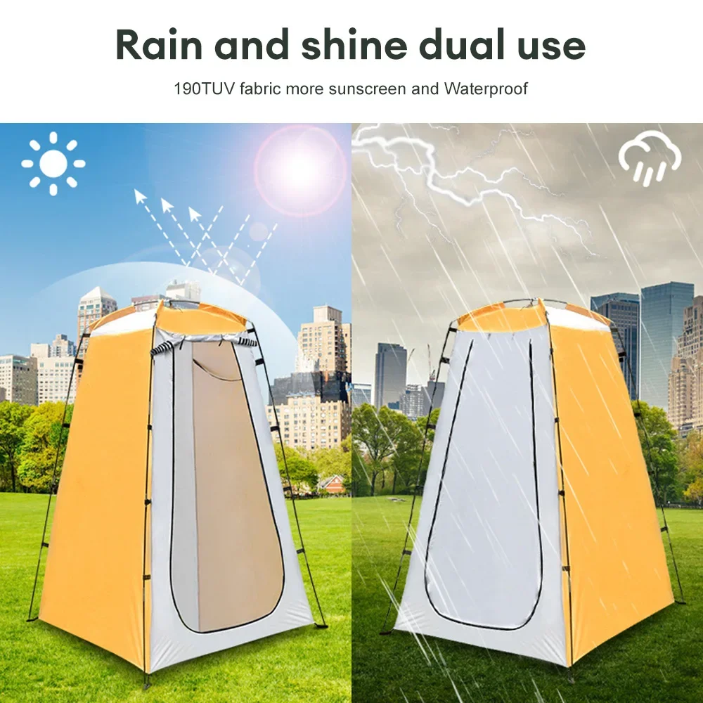 Portable Outdoor Privacy Shower Tent Waterproof Changing Room Shelter for Camping Hiking Folding Beach Toilet Shower Bathroom