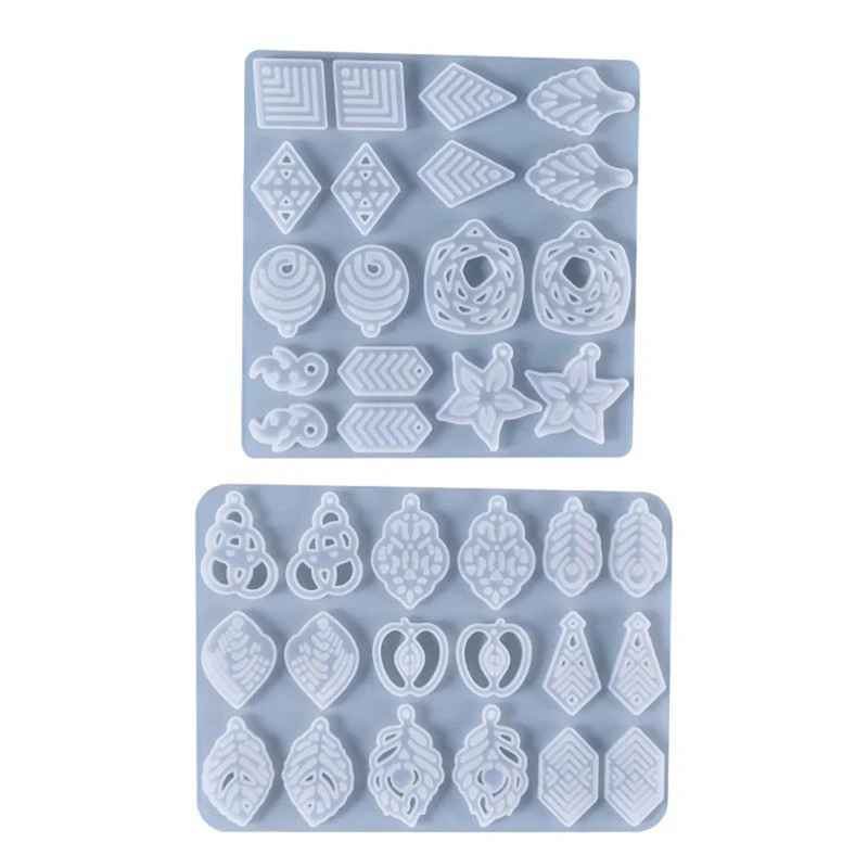 

Crystal Epoxy Mold Homemade High Mirror Earrings Pendant Jewelry Silicone Mold