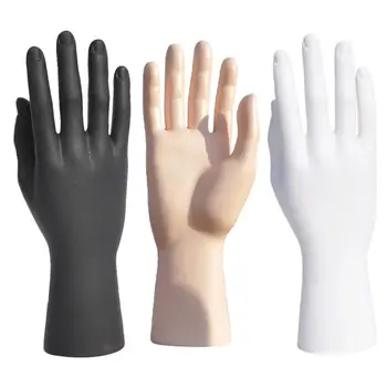 Espositore a torre per gioielli e anelli a forma di mano di manichino, in plastica resistente, modello a guanto, per vendita al dettaglio e organizzazione domestica