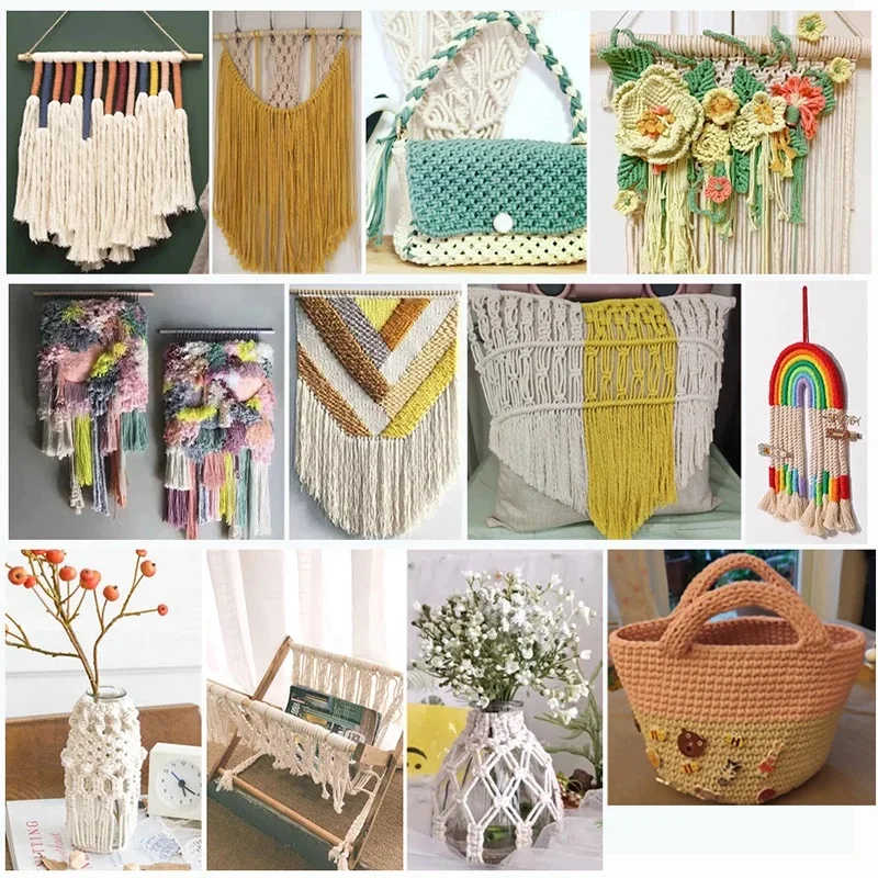 Handmade cotton cord rope thread 110Yards for DIY home wedding decoration