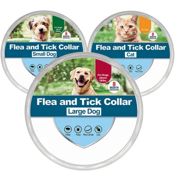 8 Months Flea And Tick Protection Prevention Collar For Dogs Cats Adjustable Pet Fleas Remover Collar.jpg