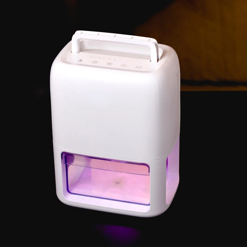 

Portable Smart Wardrobe Dehumidifiers for Bedroom Bathroom Large Room RV with 7 Color LED Light