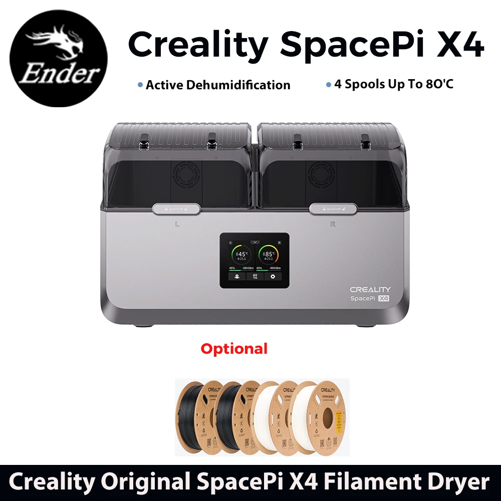 Secador de filamento Creality SpacePi X4 para todas as impressoras