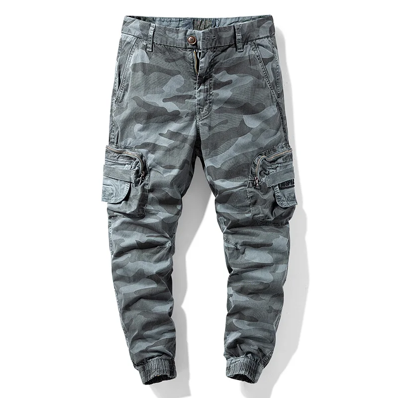 

Fashion Camouflage Overalls Sports Casual Pants Men's Casual Pants Loose Pants Street Style Retro Harem Pants 28-38