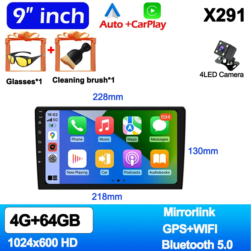 9-4G 64G CarPlay-CAM