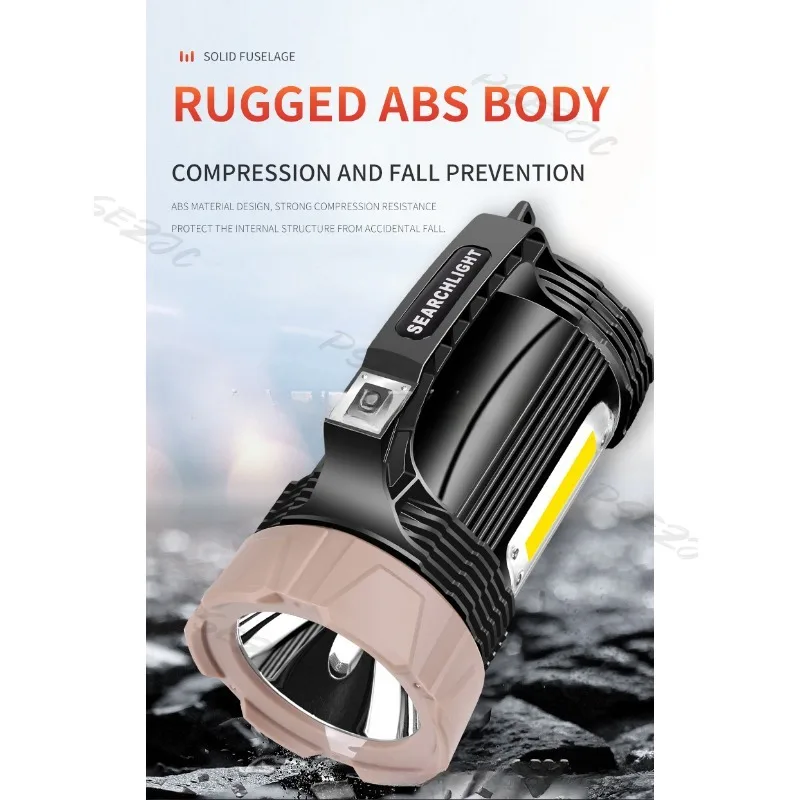 Description Picture 6 of itemNew XHP90 Strong Waterproof Handheld Light USB Charging Outdoor Portable Searchlight Explosion Proof Flashlight