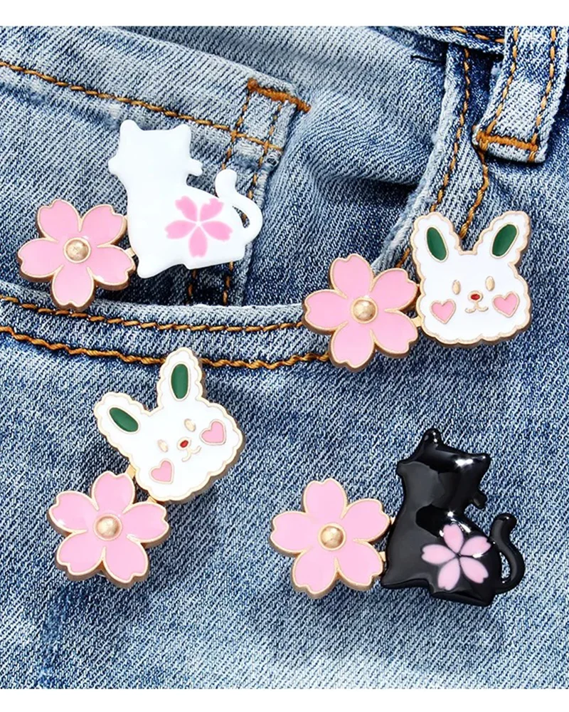 MM 2Pcs Adjustable Waist Button For Jeans Waist Clip Pants Exquisite Reusable Detachable Waistband Buckle Adjustment Button