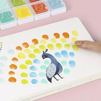 Children's Finger Print Ink Game Kindergarten DIY Graffiti Toys Kids Creative Drawing Early Education Educational Toys For Girls 1