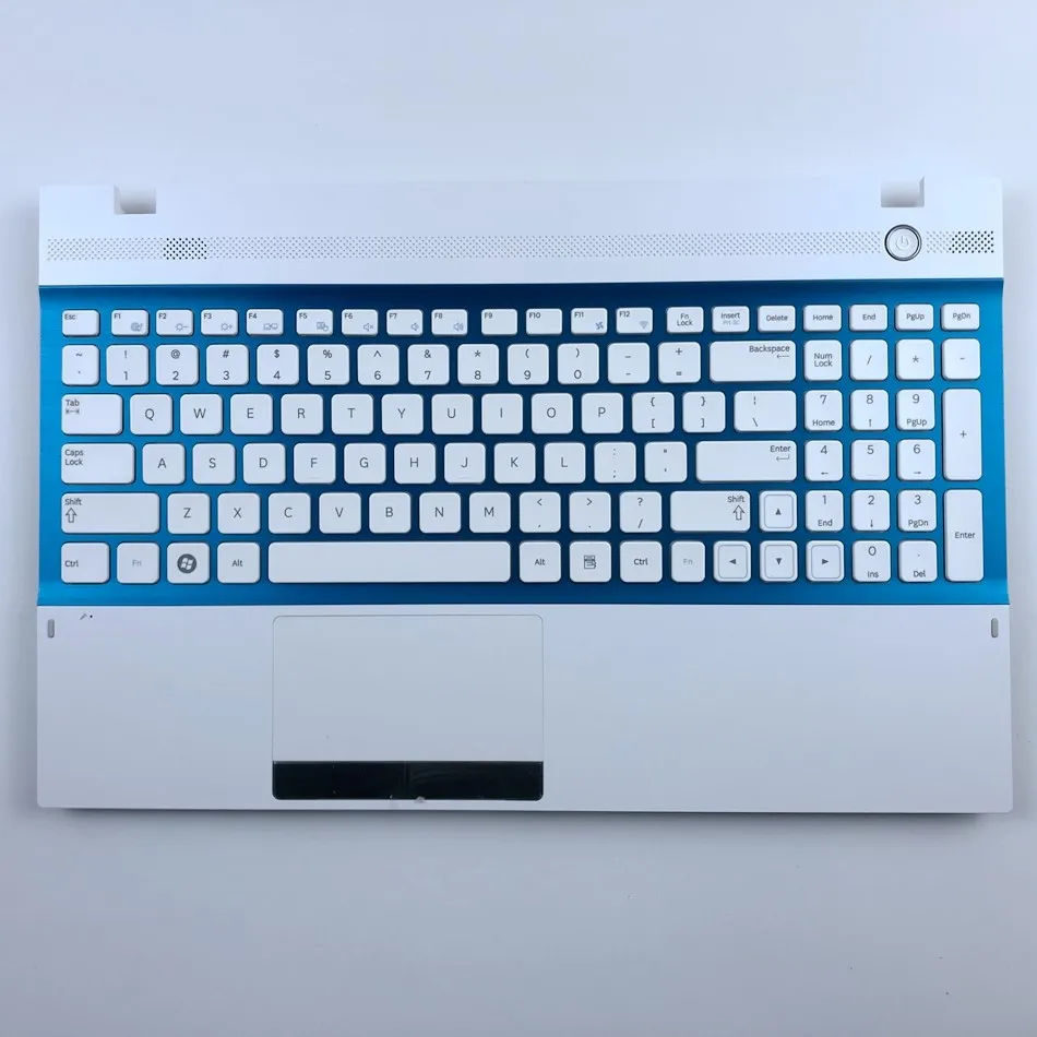 

US Laptop Keyboard Touchpad Palmrest For Samsung NP300V5A NP305V5A 305V5A 300V5A White US Layout
