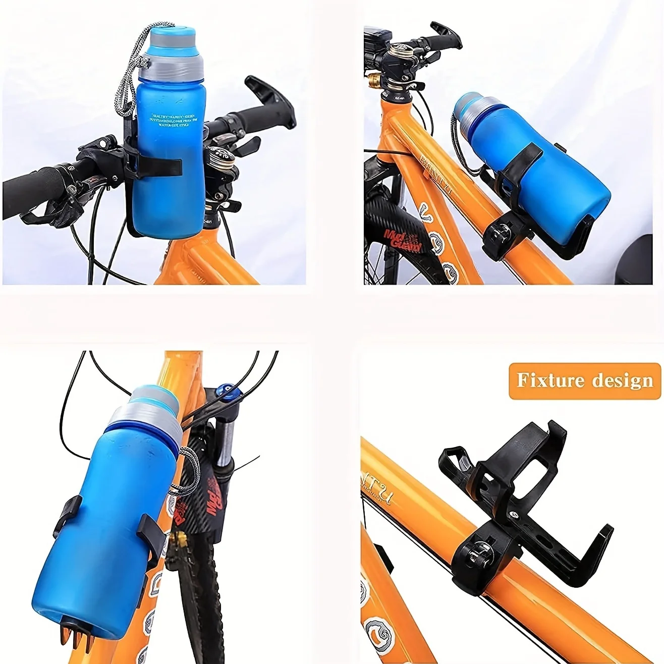 Universal 360° Rotating Bicycle Water Bottle Holder - Versatile Cycling Accessory