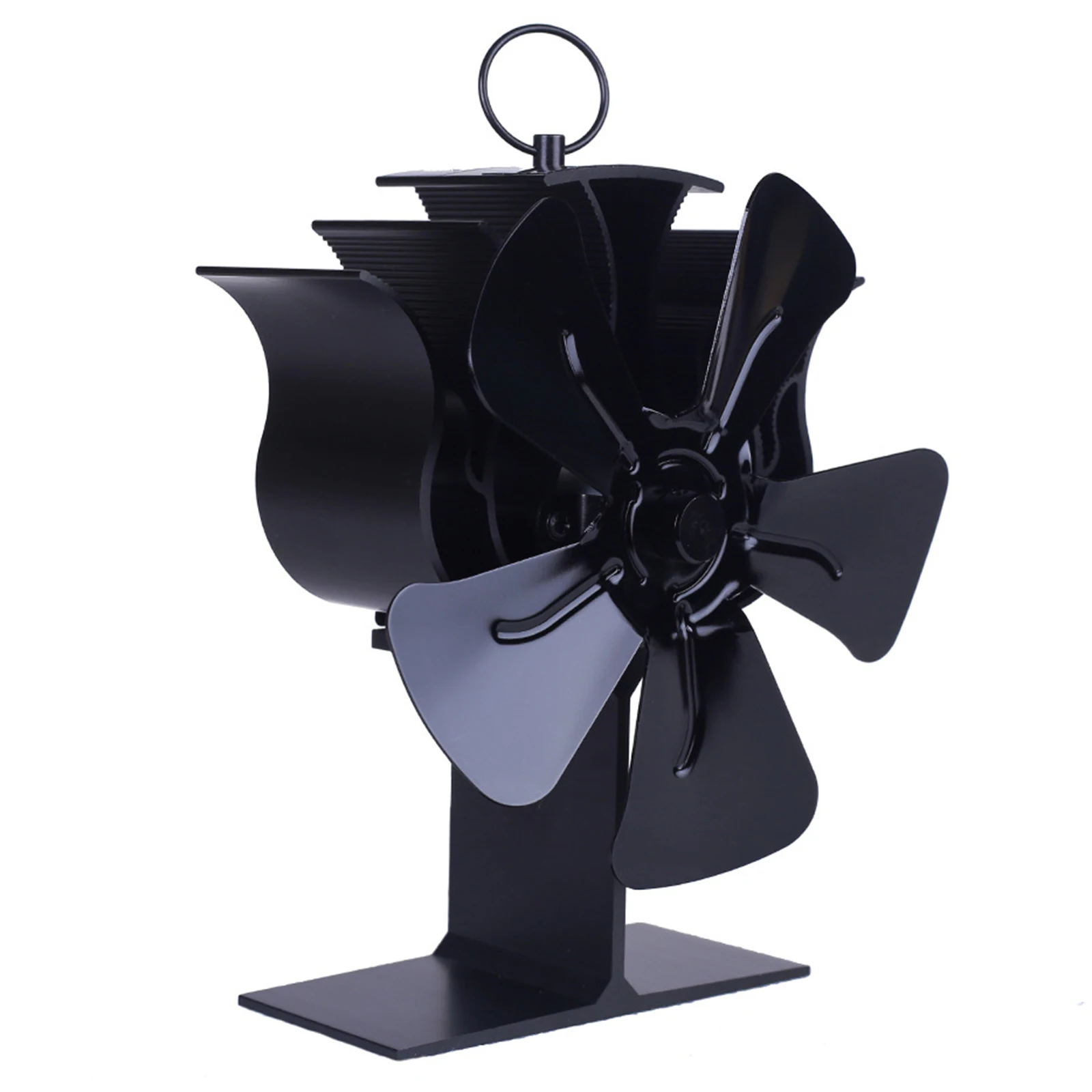 

Stove Fan Fireplace Fan Eco-friendly Energy Saving Heat Gas Heat Powered Indoor Self-Operated Wood Log Burners