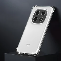 Custodia per telefono in silicone trasparente anti-caduta con copertura protettiva