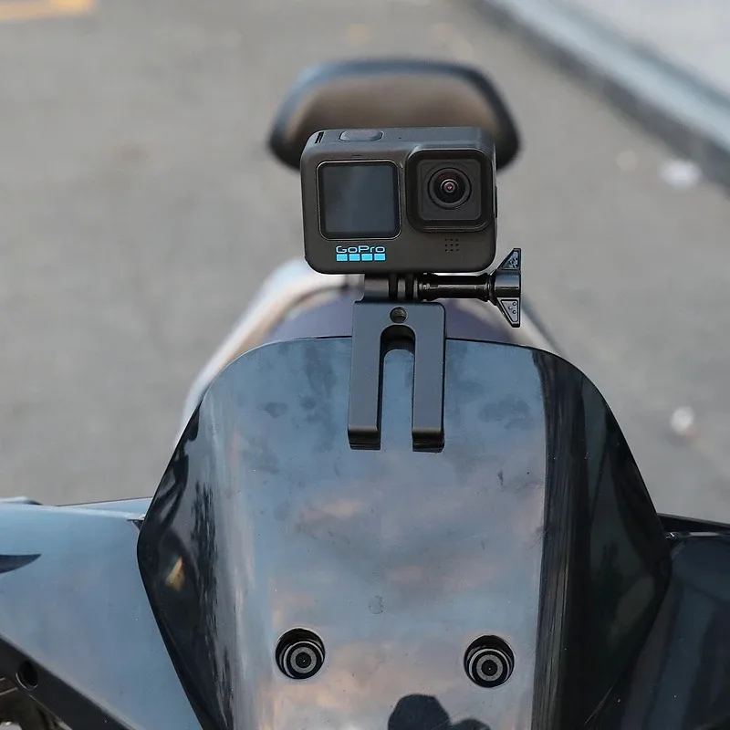Support moto pare-brise aluminium pour GoPro Insta360 DJI Action