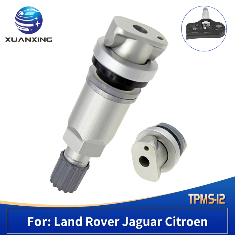 Válvula de neumático de TPMS 12, accesorio de aluminio con sensor de presión, reemplazo TPMS, para acero mate, BMW, X5, Mitsubishi, Jeep, Qijun|Vástagos y tapas válvulas| - AliExpress
