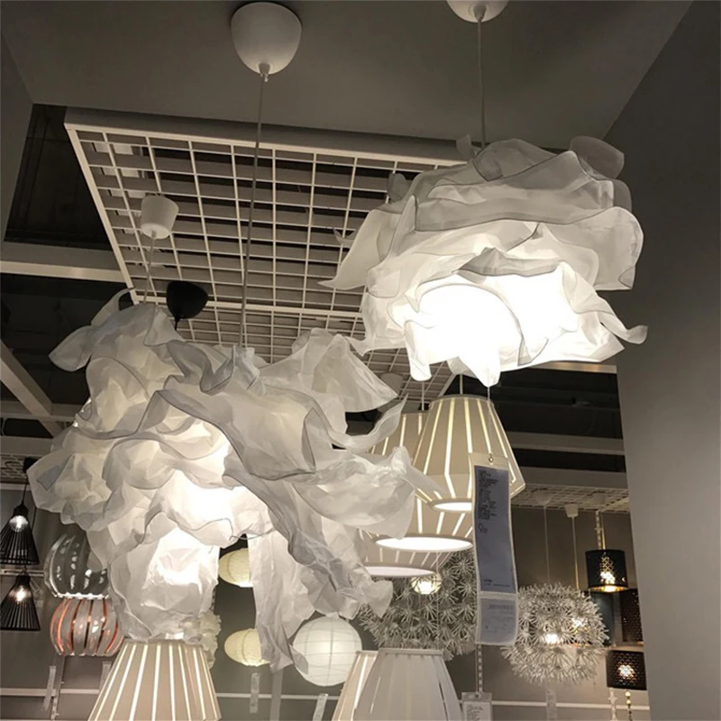 Paper Lamp Shade 1 pc Modern Nordic European Cloud Chandelier Lampshade