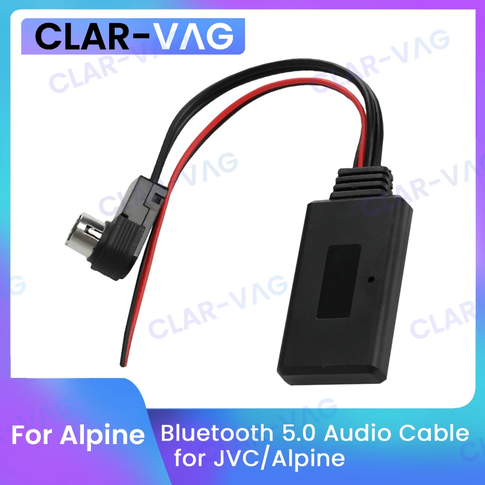Adattatore Ricevitore Modulo Bluetooth 5.0 Adattatore Cavo Aux Stereo Radio Per Radio Jvc/Alpine Kca-121B Ai-Net Cda-9857