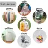 5 Pack Large Clear Plastic Storage Bags,Big Gaint Jumbo Huge Plastic Storage Bags for Blanket, Duvets, Pillows, Comforters 4