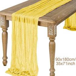Elegant Sage Semi-Sheer Table Runner (19)