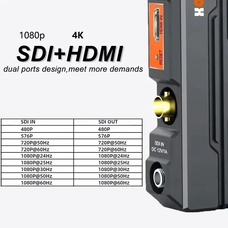 WL-098 4K 무선 전송 시스템 200M 무선 HDMI 익스텐더 1080P SDI 비디오 송신기 수신기 어댑터 지원 배터리