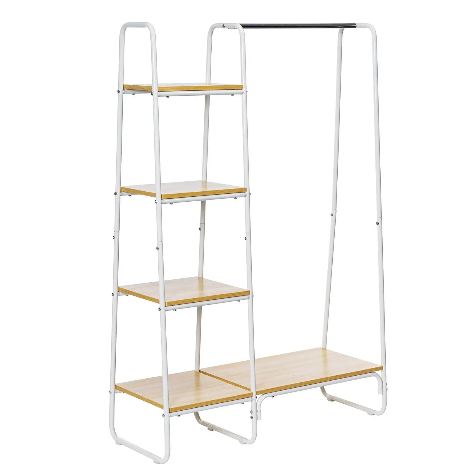 Lusimo Clothes Rack 4 Tiers Clothing Rack with Shelves Heavy Duty