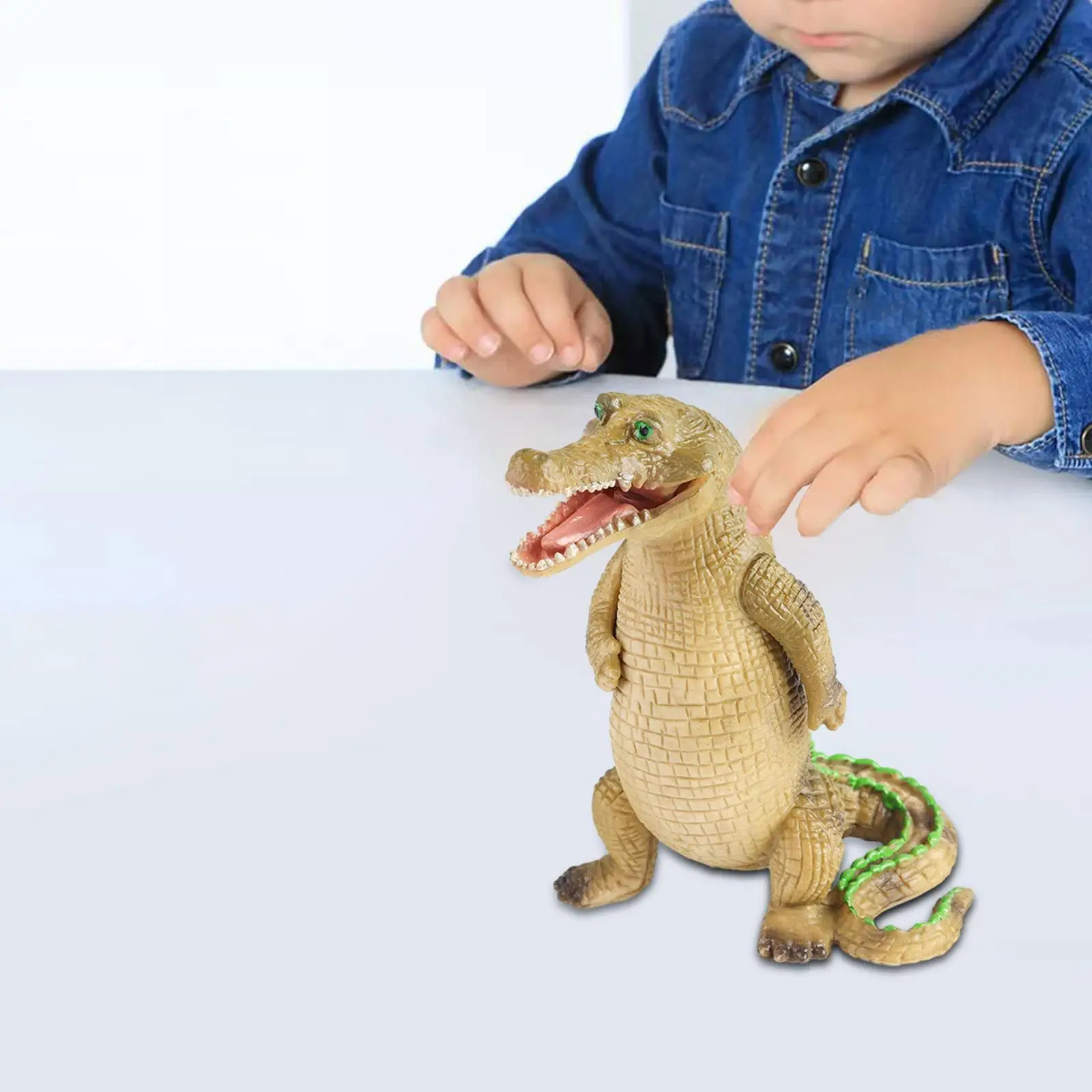 Crocodile Figurine Realistic Animal Model for New Year Gifts Girls Boys